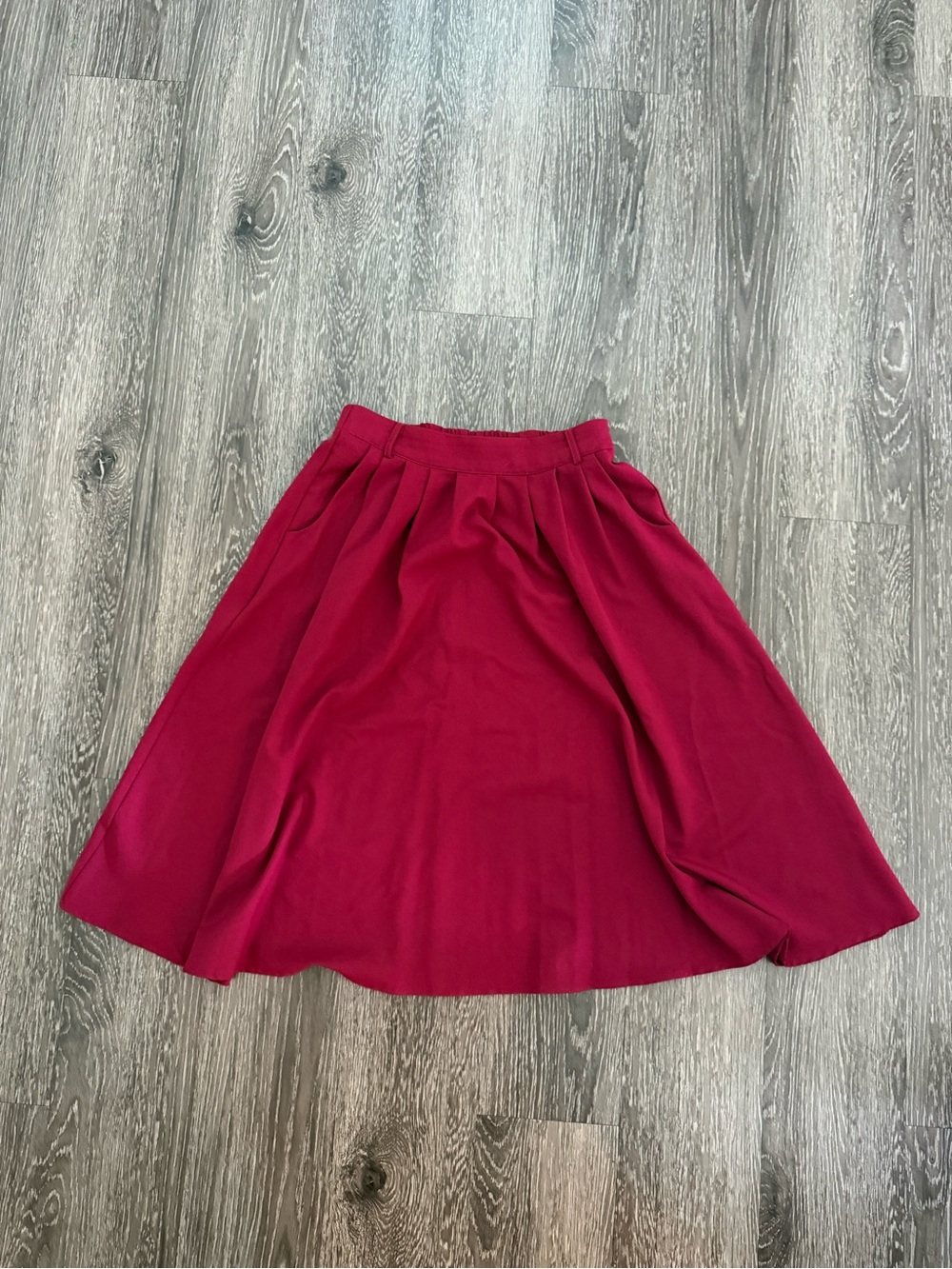 ModCloth Women's Burgundy Circle Skirt
